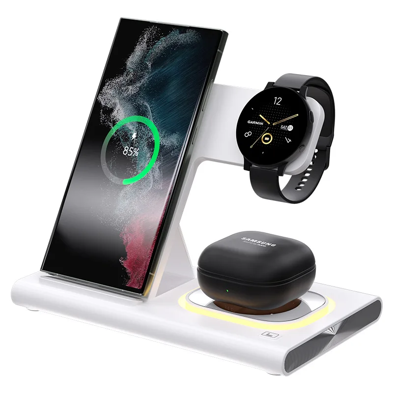 3 in 1 Smart Wireless Charger Supports Fast Charging Multifunctional Wireless Charge For iPhone Apple Watch Portable Folding