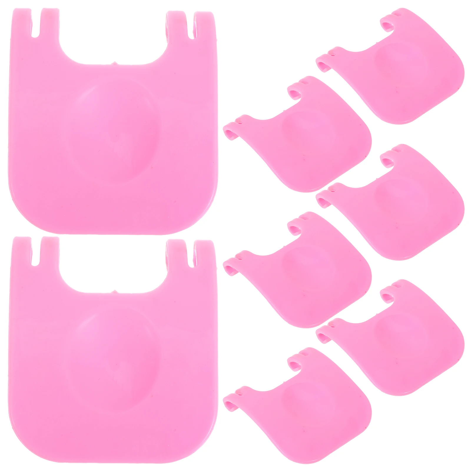 

8pcs Small Animal Fastener Clips For Hamsters Rabbits Chinchillas Secure Fixing Buckles Durable Pp Material Detachable Clamps