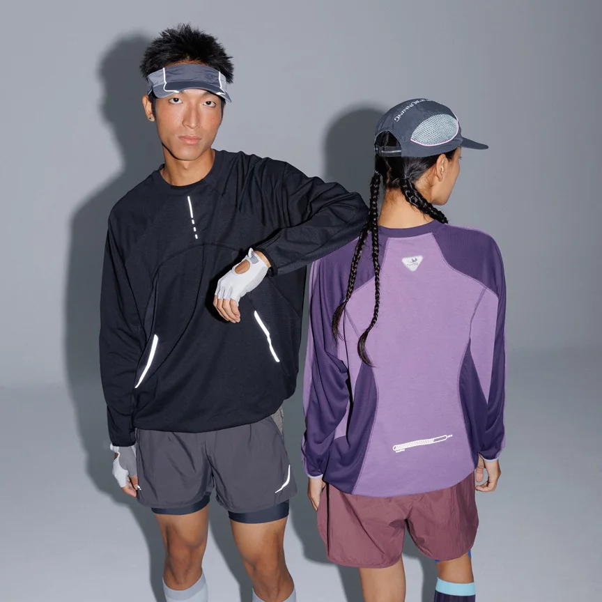 

Outdoor Sport Loose Casual Quick Dry Long Sleeve T-shirt Men Women Couple Streetwear T Shirts Tops Running Cycling Tshirt
