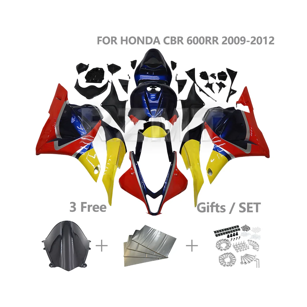 

Комплект обтекателя мотоцикла ABS для HONDA CBR600RR 2009 2010 2011 2012 CBR 600RR, индивидуальная рама мотоцикла и детали кузова H0609-1005b
