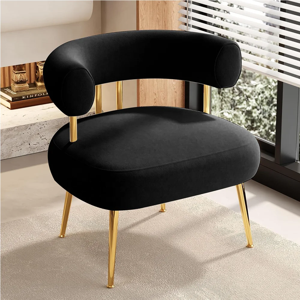 

Luxury Living Room Chair Barrel Wide Arm Chair Club Single Leisure Accent Chair