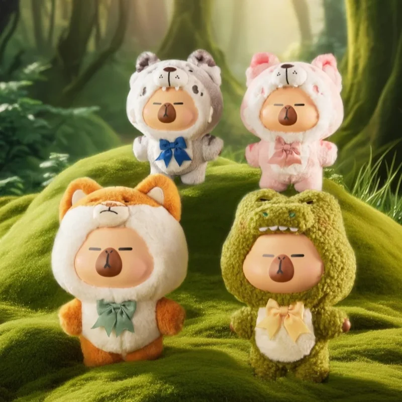 

Original Blind Box Card Pipa La Little Yellow Pig National Treasure Animal Series Mystery Box Rubber Doll Pendant Toy Gift