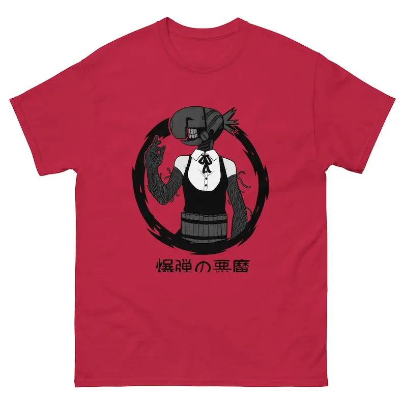 Bomb Devil CSM Unisex t-shirt Anime style shirt S-XL check size chart!