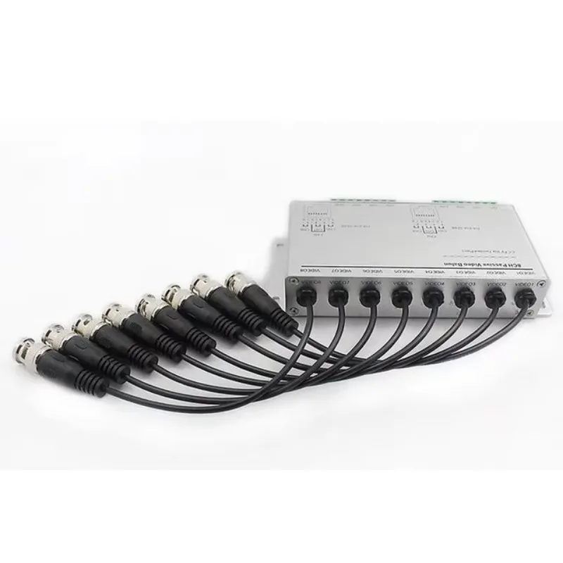 8CH HD CVI TVI AHD Passive Balun Transceiver 8Channels BNC to UTP Cat5/6 Adapter for CCTV Camera 720P 1080P DVR