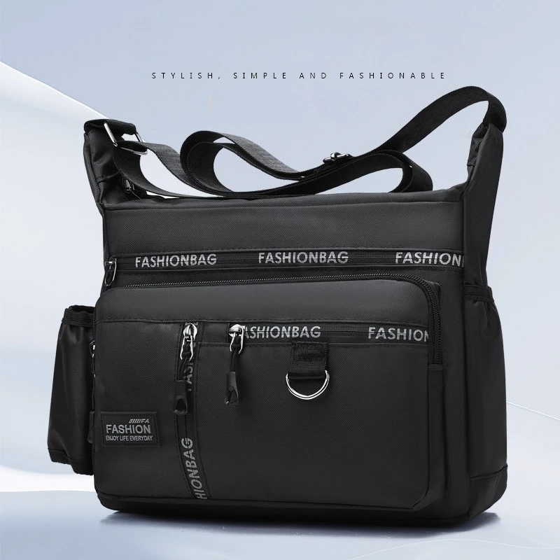 

Мужская повседневная нейлоновая сумка через плечо, модная роскошная сумка через плечо, дорожная сумка высокого качества