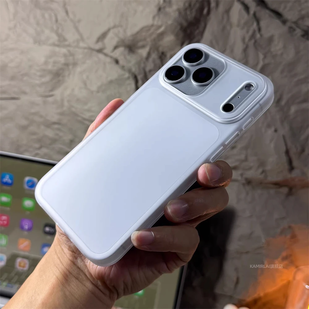 Ultradünne Matte Durchsichtige Harte PC-Hülle für iPhone 18 17 Pro Max 16 15 14 Plus 13 12 Einfarbige Mattierte Schlanke Rückseiten-Schutzhülle – Detail 3