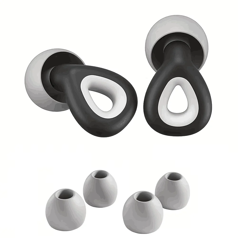 HUAK Silicone Earplugs Soundproof for Swimming And Sleep Noise Reduction Quality Earplug to Cancel out Disturbances