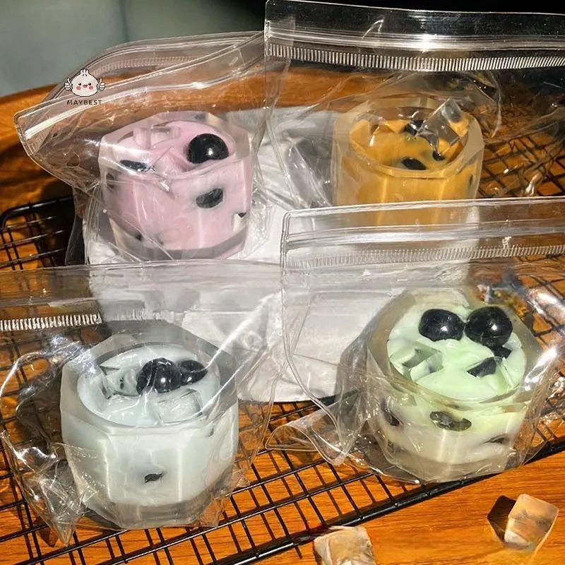 Bubble Tea Squishies Fidget Toys per adulti Spremere giocattoli Boba Tè al latte Giocattoli sensoriali per bambini con regali antistress per l'autismo