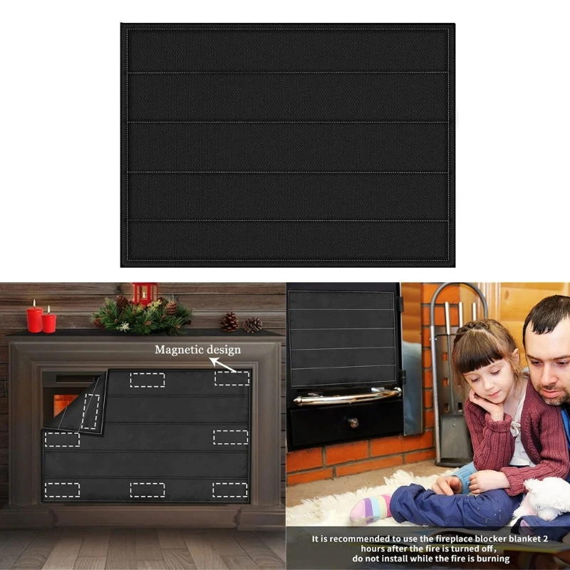 M6CF Fireplaces Draft Stopper Vent Covers Magnetic Fireplaces Insulation Blocker