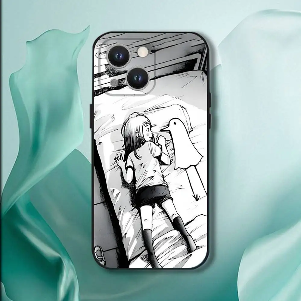 حافظة هاتف Goodnight Oyasumi Punpun لهاتف iPhone 17,16,15,14,13,12,11,Pro,XS,Max,XR,Plus,E,SE4,غطاء ناعم أسود صغير #3