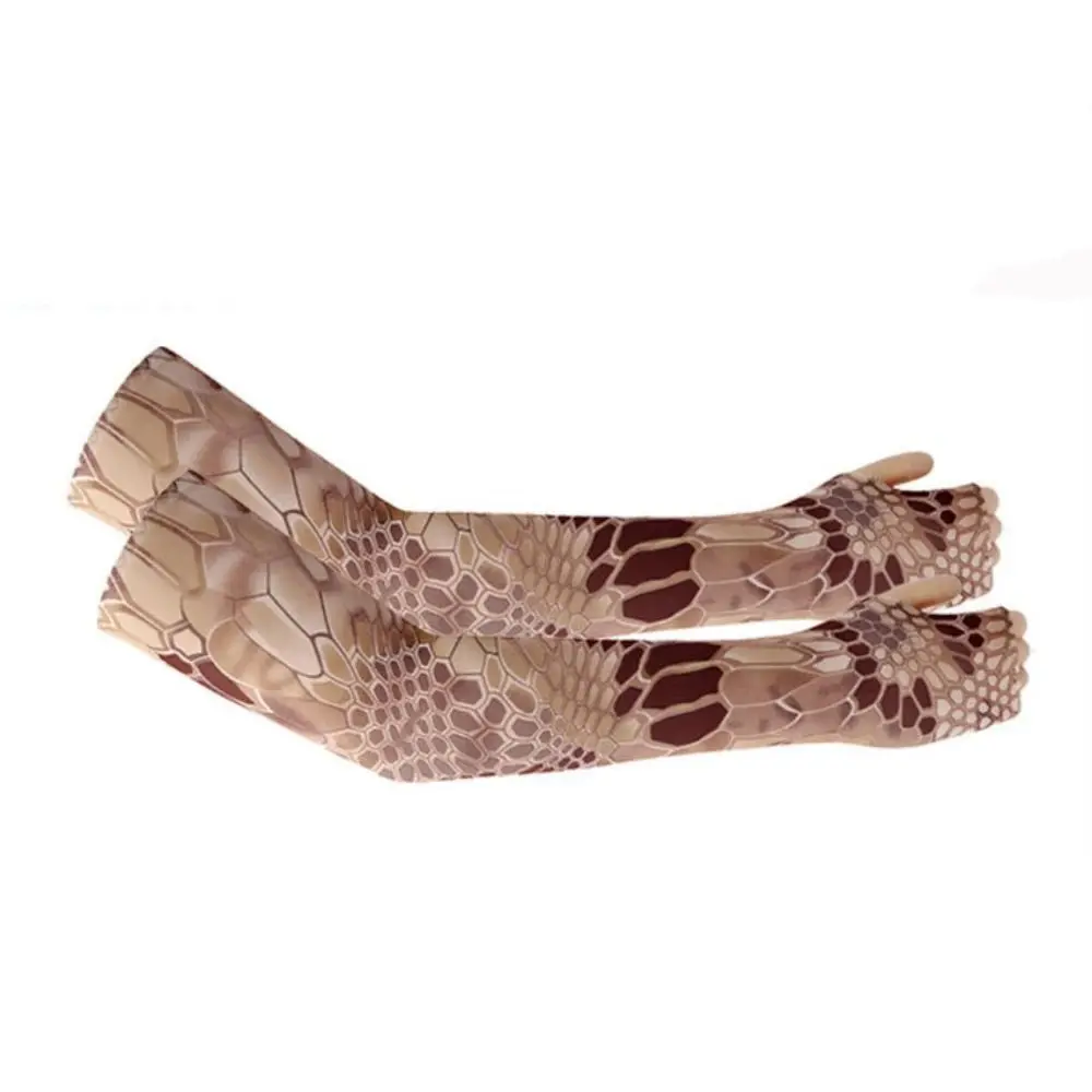 Mangas largas para conducción de baloncesto, mangas de protección solar para pesca, manga de seda helada, mangas de brazo de camuflaje, mangas refrescantes