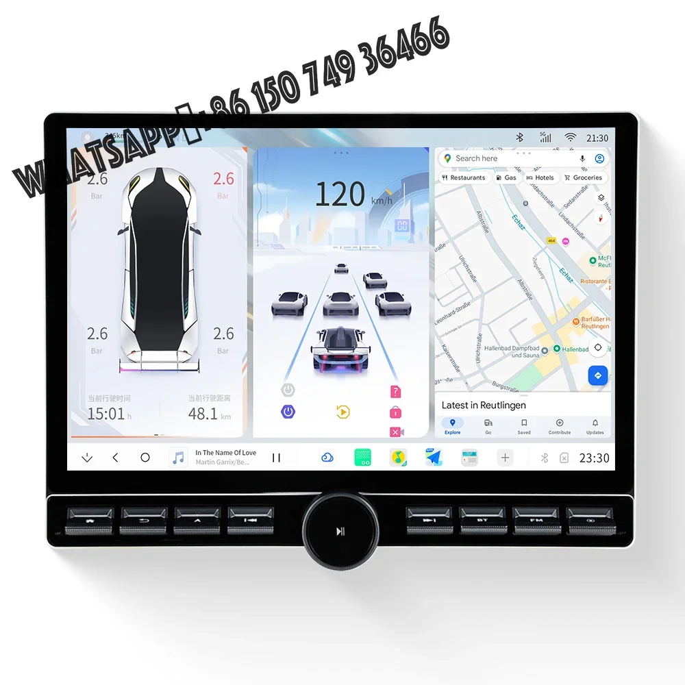 

New 12.9 Inch MEKEDE DUDU7 A7870 Car-play Auto Bottom with Buttons for xiaomi Su7 Style Universal toyota Hyundai Nissan Honda VW