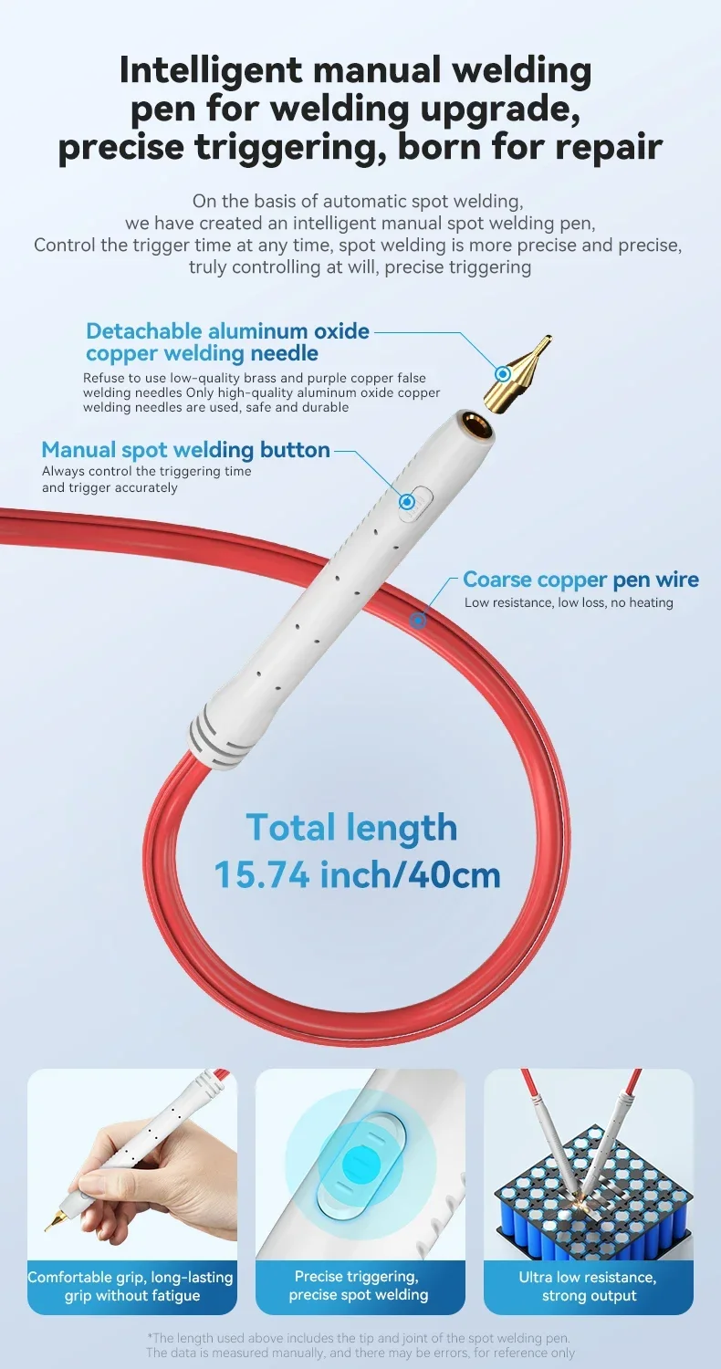 AWithZ MC2 MC1 4000mAh saldatrice a punti portatile Micro saldatrice a punti per IPhone Andriod 18650 batteria Flex Kit di strumenti di riparazione