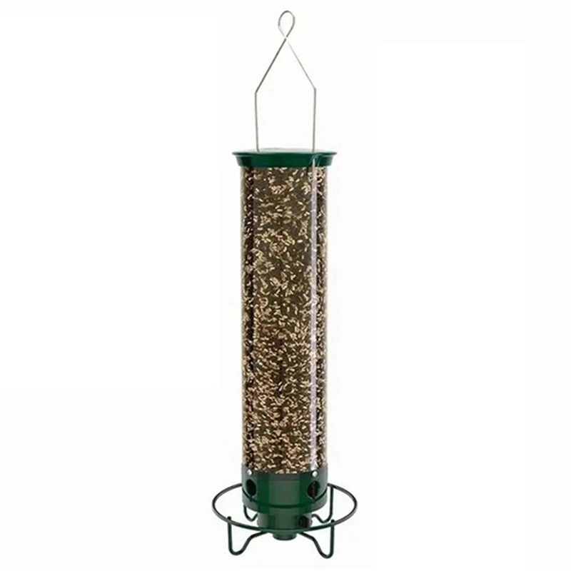 Droll Yankees Squirrel-Proof Wild Bird Feeder Outdoor Patio Wrought Iron Hanging Hummingbird Feeder