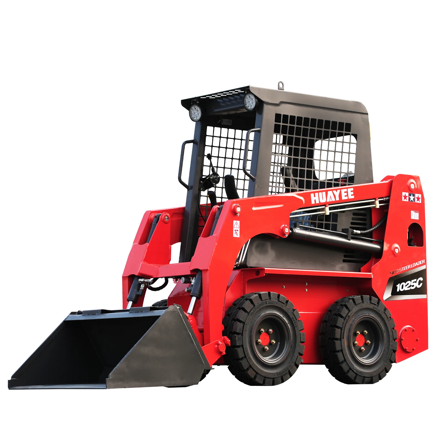 Der HY1025C Schiebelader ist mit einem Kubota-Motor, einer luxuriösen Kabine und kostenloser Lieferung bis vor Ihre Haustür ausgestattet.