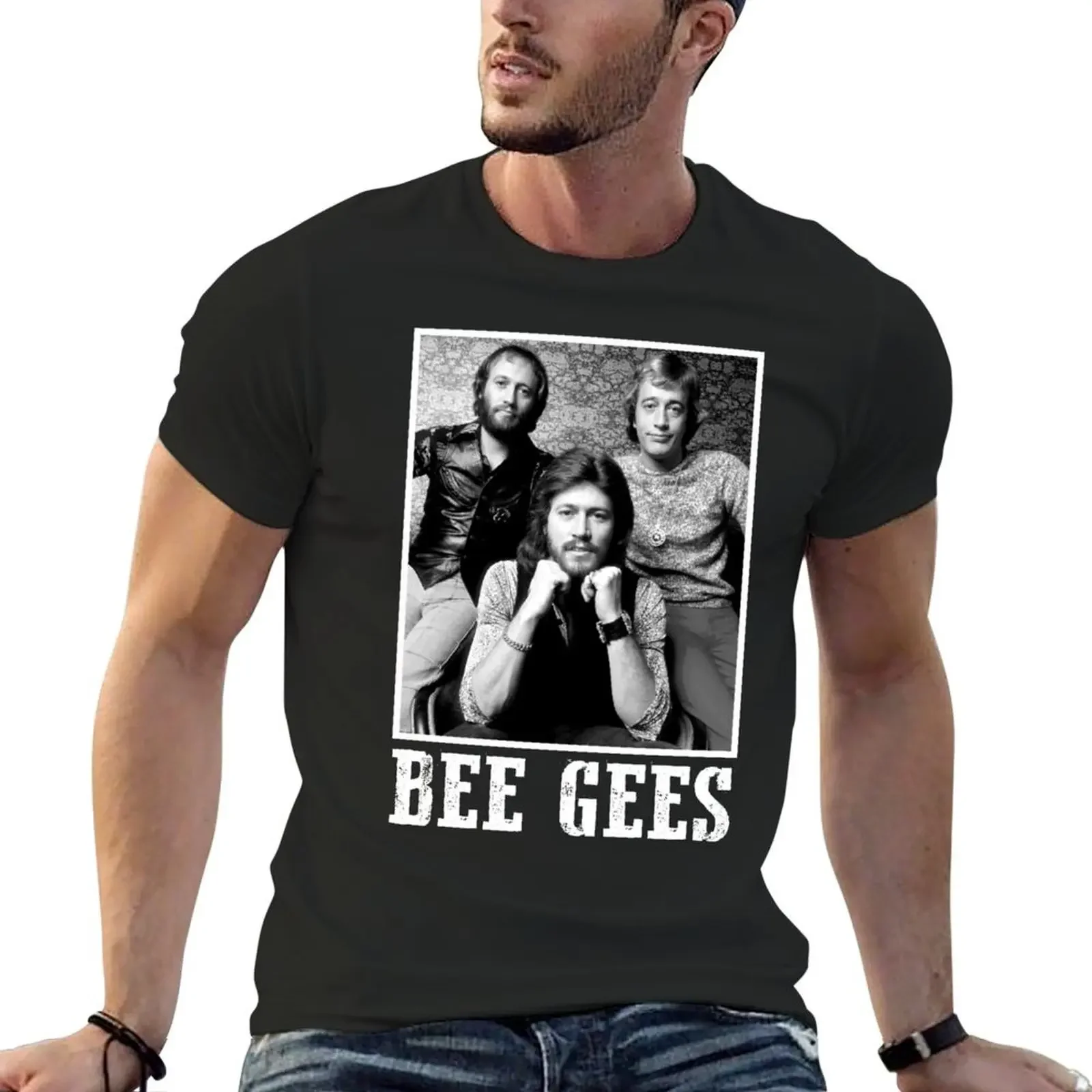 Classic Bee Gees 80s Gift For Fans T-shirt kawaii clothes Blouse oversized Men's t shirts