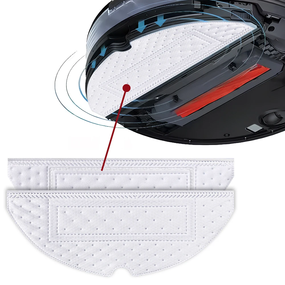 Panos de esfregão descartáveis para xiaomi roborock g10 g10s pro s8 s7 s70 s75 s7max t7s t8 plus robô aspirador acessórios kit
