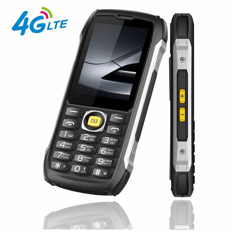 EAOR 4G LTE 방수 러기드 대용량 배터리 보조배터리 기능 키패드 2.8인치 IPS 디스플레이 볼륨 측면 키 글레어 플래시라이트 휴대폰 구성품