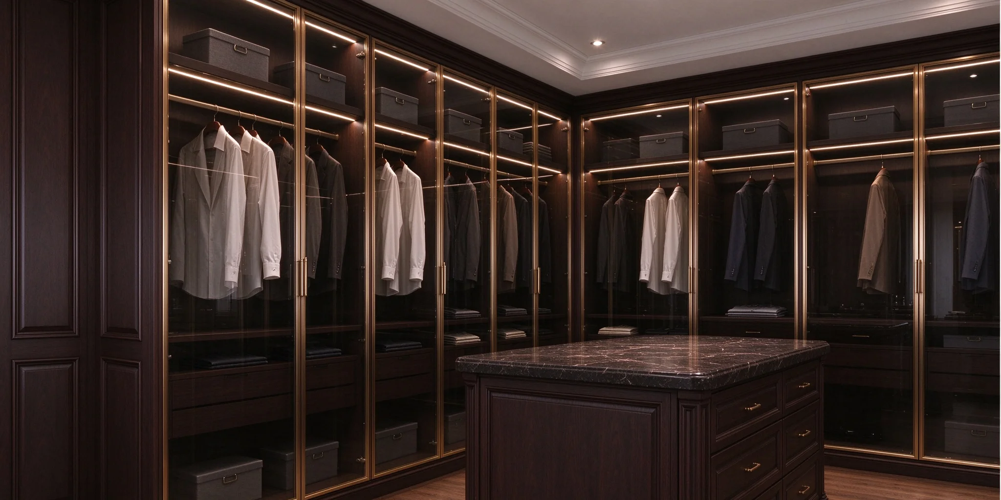 Classic Red Oak Solid-Wood Wardrobe