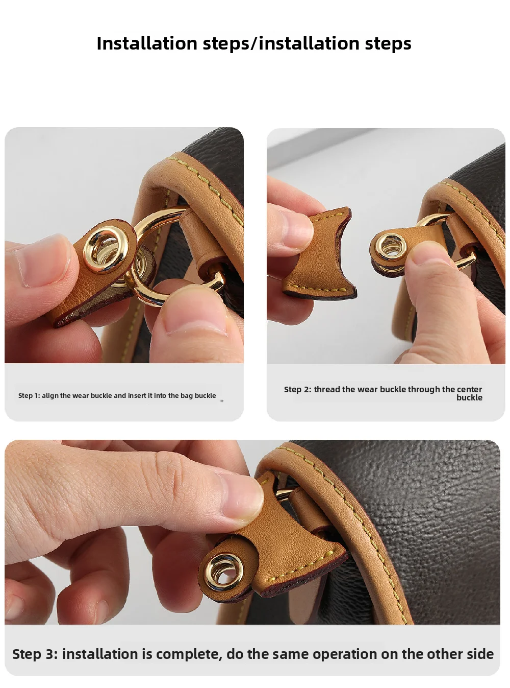 Cowhide Bag Strap For Lv Diane Bag,Shoulder Strap Bag Belt Crossbodybag Strap,genuine Leather Durable Bag Replacement Accessory