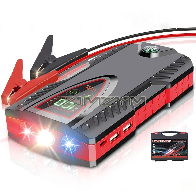 1000A Car Jump Starter Portable Car Battery Jump Starter Battery Pack 6000 Amp, 12V Battery - works on Cars, Motorcycle, Trucks