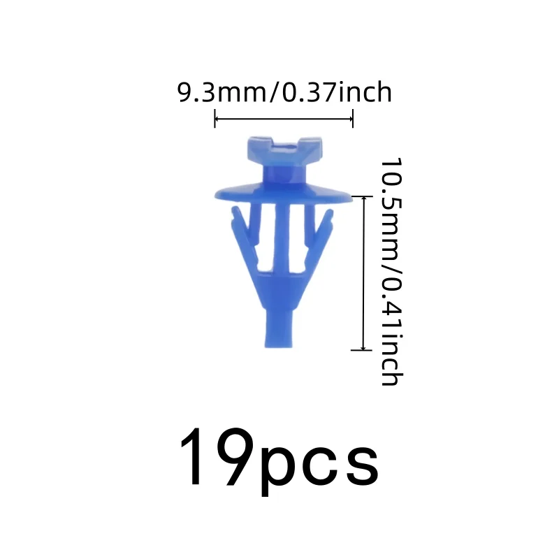 19 pcs Door Frame Seal Clips Anti-Aging Material, designed for Hood Seal Strips, Easy Push-in Install