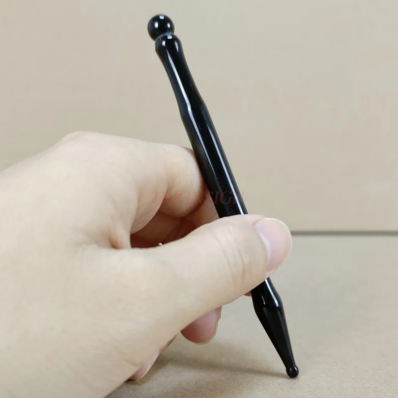 Stylo à pointe méridienne en corne naturelle, outil de soins du visage, planche à gratter, bâton de Massage, détox, beauté