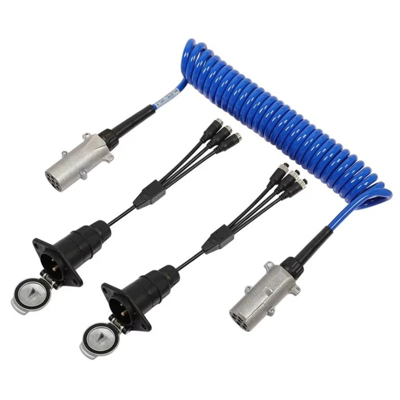 

effortless 3-channel camera display connection enhances visibility with 7-pin cable pack for automotive applications
