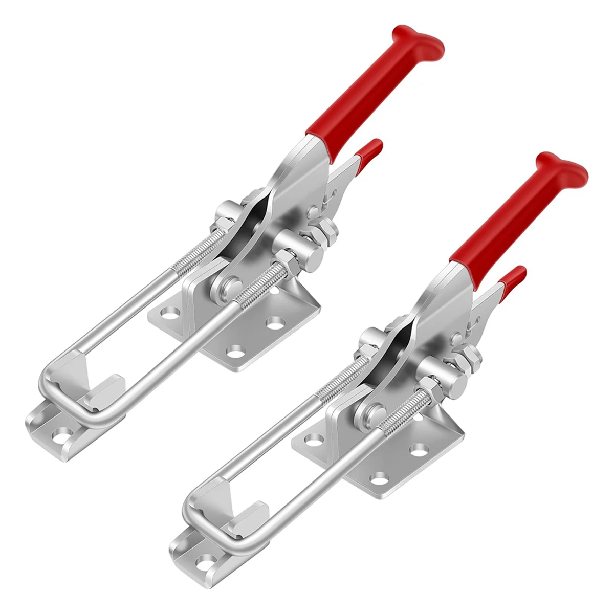 A89X 2 Pack Toggle Clamp, Heavy Duty Latches, 2000Lbs Holding Capacity Adjustable Lock, Smoker Clamps