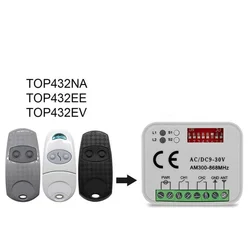 Receiver 433.92 Mhz remote control TOP 432EV TOP-432NA TOP432NA For Universal Garage Door Gate Opener