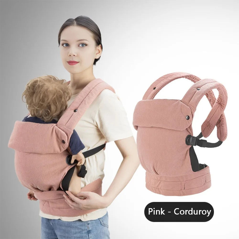 Ergonomic Baby Carrier Breathable Lightweight Newborn Carrier Lumbar Support Hands-Free Infant Toddler Carrier Travel Friendly