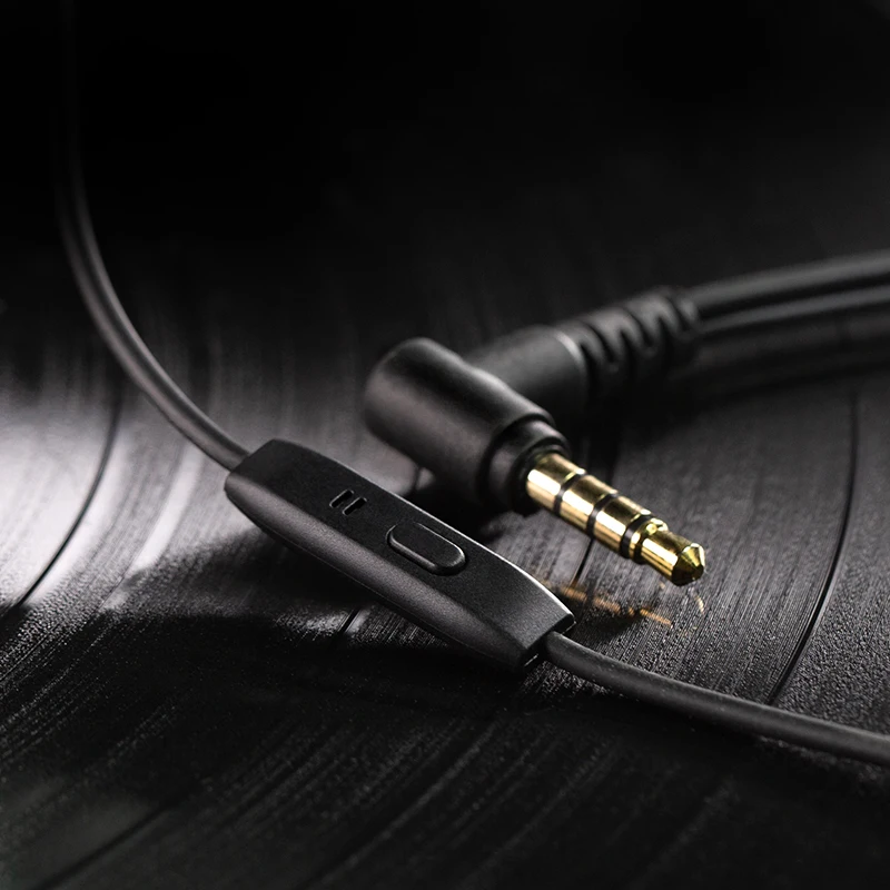 Whizzer ob1 fones de ouvido intra-auriculares com fio com microfone e controle de pausa fones de ouvido de alta fidelidade baixo alta qualidade voz clara