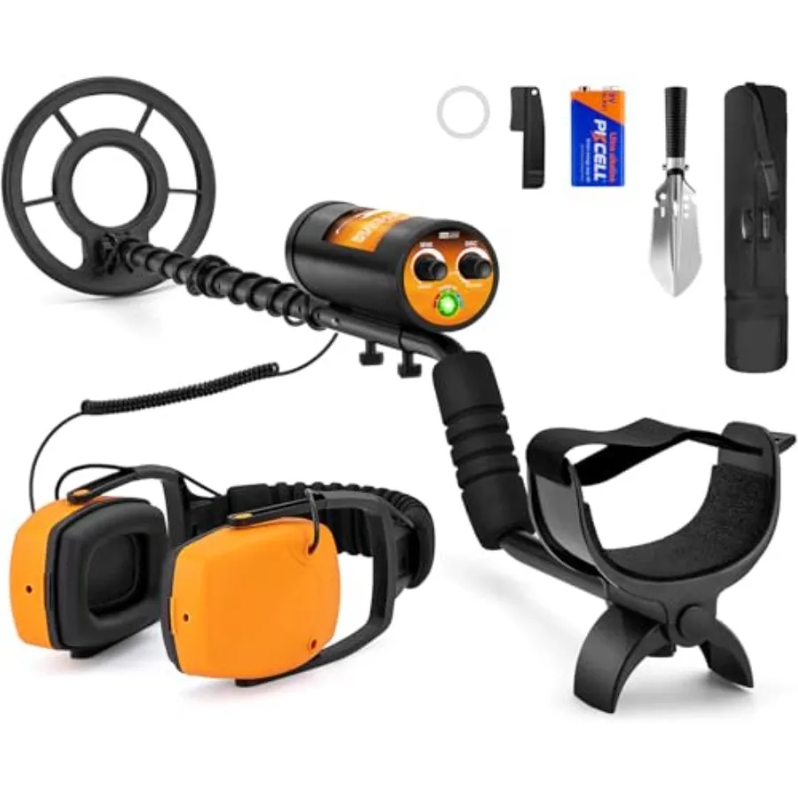

Underwater Metal Detector 130ft Waterproof Metal Detector with Pinpoint Mode 10 Depth Metal Detectors for Adults Professional D