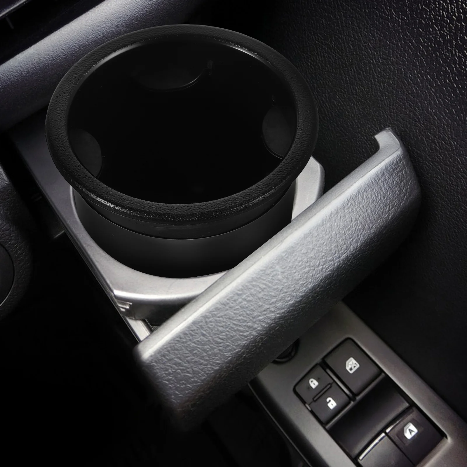 

2Pcs Rv Cup Holder Insert Black Plastic Replacement for Car Sofa Couch Armrest Drink Holder Motorhome Golf Cart Boat