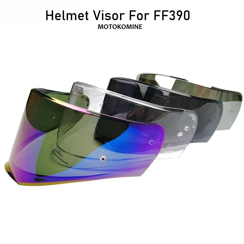 For LS2 FF390 Breaker Full Face Helmet Lens Extra Helmet Visor with Anti-fog Film Holes Only for LS2 FF390 Motorcycle Helmets