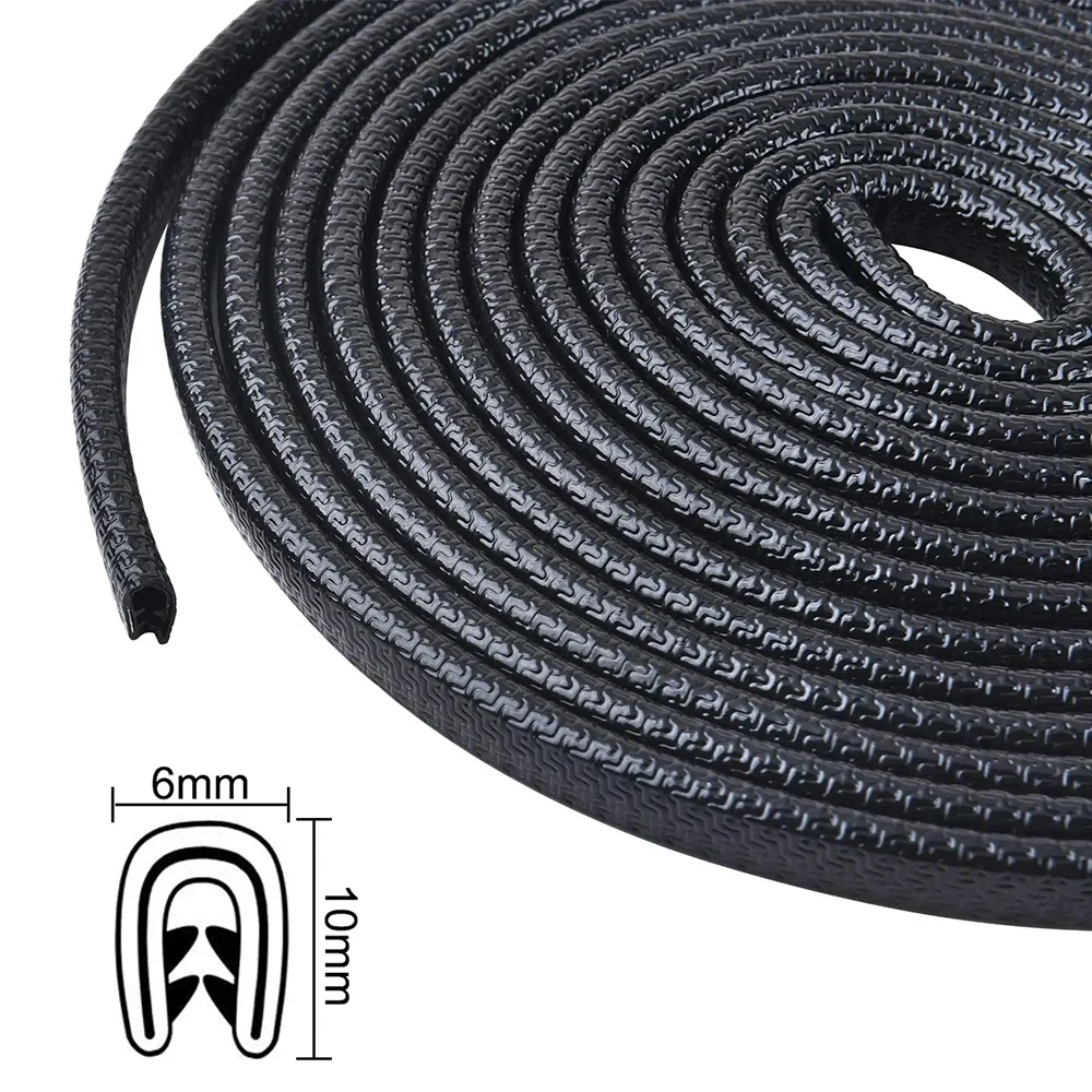 General Anti-Collision Sealing Strip No-Paste Door Anti-Collision Strip Car Door U-Shaped Edge Strip Decorative Strip Keel Strip