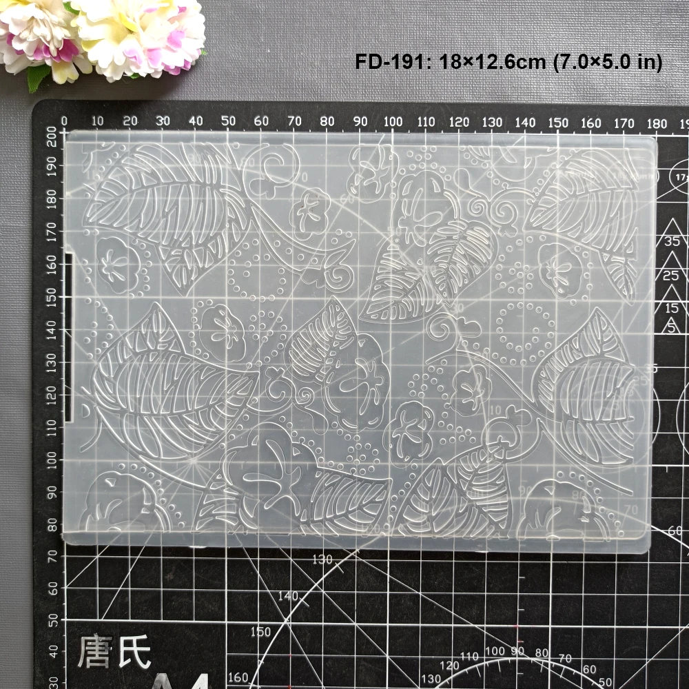 NEW Classical Embossing Folder Transparent Embossing Plastic Plates Design For DIY Paper Cutting Dies Scrapbooking Figure