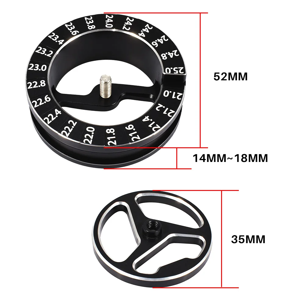 9IMOD RC الهيكل تدلى مقياس قياس دائرة تدلى قياس المدى 21-25 مللي متر ل 1/10 على الطريق بجولة صيانة السيارات ترقية #3