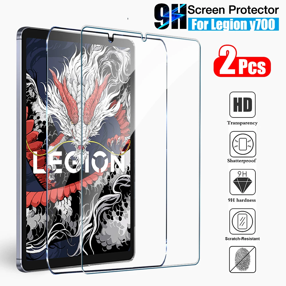 2PCS กระจกนิรภัยสําหรับ Lenovo Legion Y700 2025 8.8 นิ้วป้องกันหน้าจอสําหรับ Legion Y700 3rd 2rd Generation 2023 ฟิล์ม