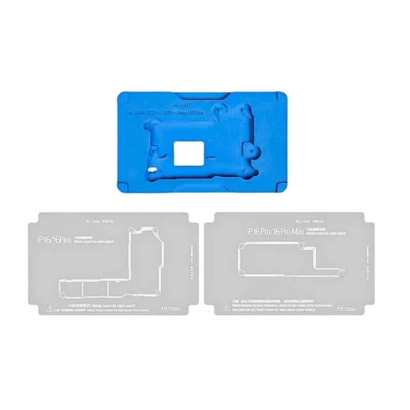 

F68B Middle Layer Frame Tin Planting Platform BGA Reballing Stencil for IP16 Motherboard Repair Tool Set