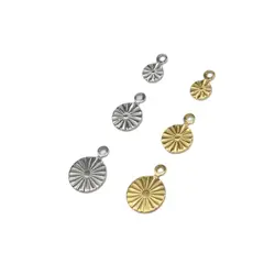 10/20pcs Stainless Steel Mini Found Dangling Charms Pendant DIY Handcraft Waterproof Women's Fashion Jewelry Accessory