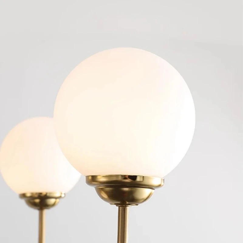 French Simple Ceiling Chandeliers Designer Glass Ball Lampshade Living Room Restaurant Kitchen Cafe Homestay Offical Decoration