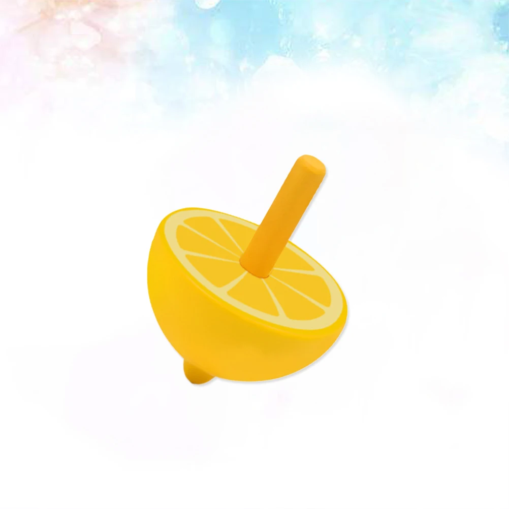 

Игрушка Мини Мультфильм Фруктовая Форма Дерево Красочные Традиционные Дети Играют Вращающиеся Подарки (Мини Верх, Лимон, Желтый)