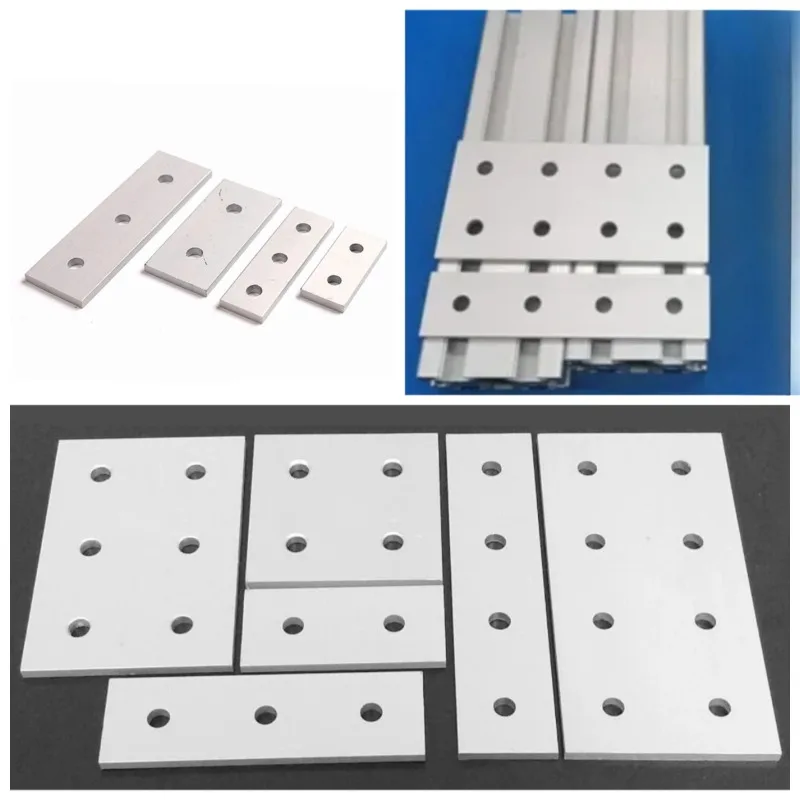 Aluminum Profile Link Plate Vertical Reinforcement 2020/3030/4040/4545/6060/8080/9090 Hole One-Word Connector Hardware view 2