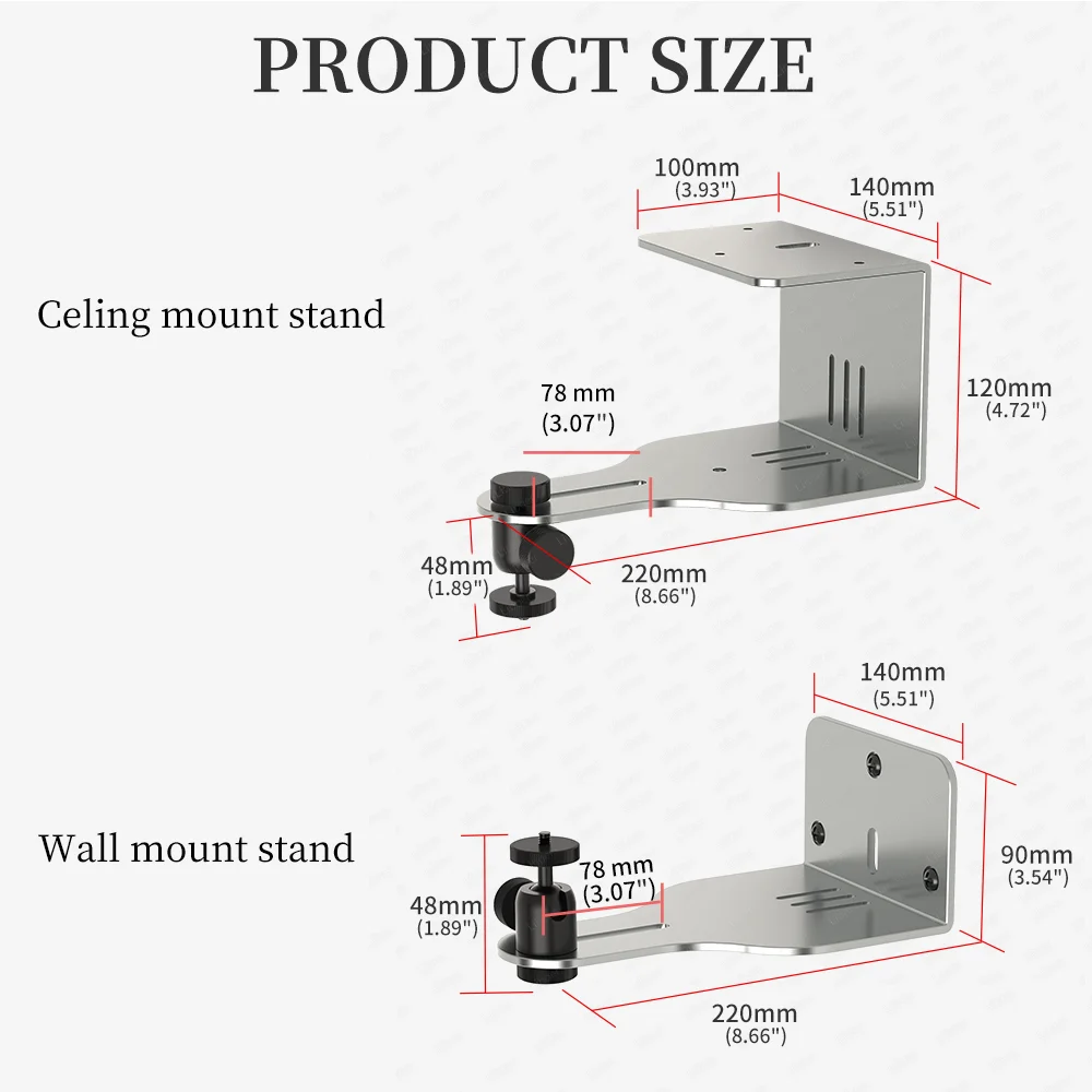 Projector Stand Adjustable Universal Projector Wall Mount Support Ceiling Mount Holder for Home and Office Projector Bracket