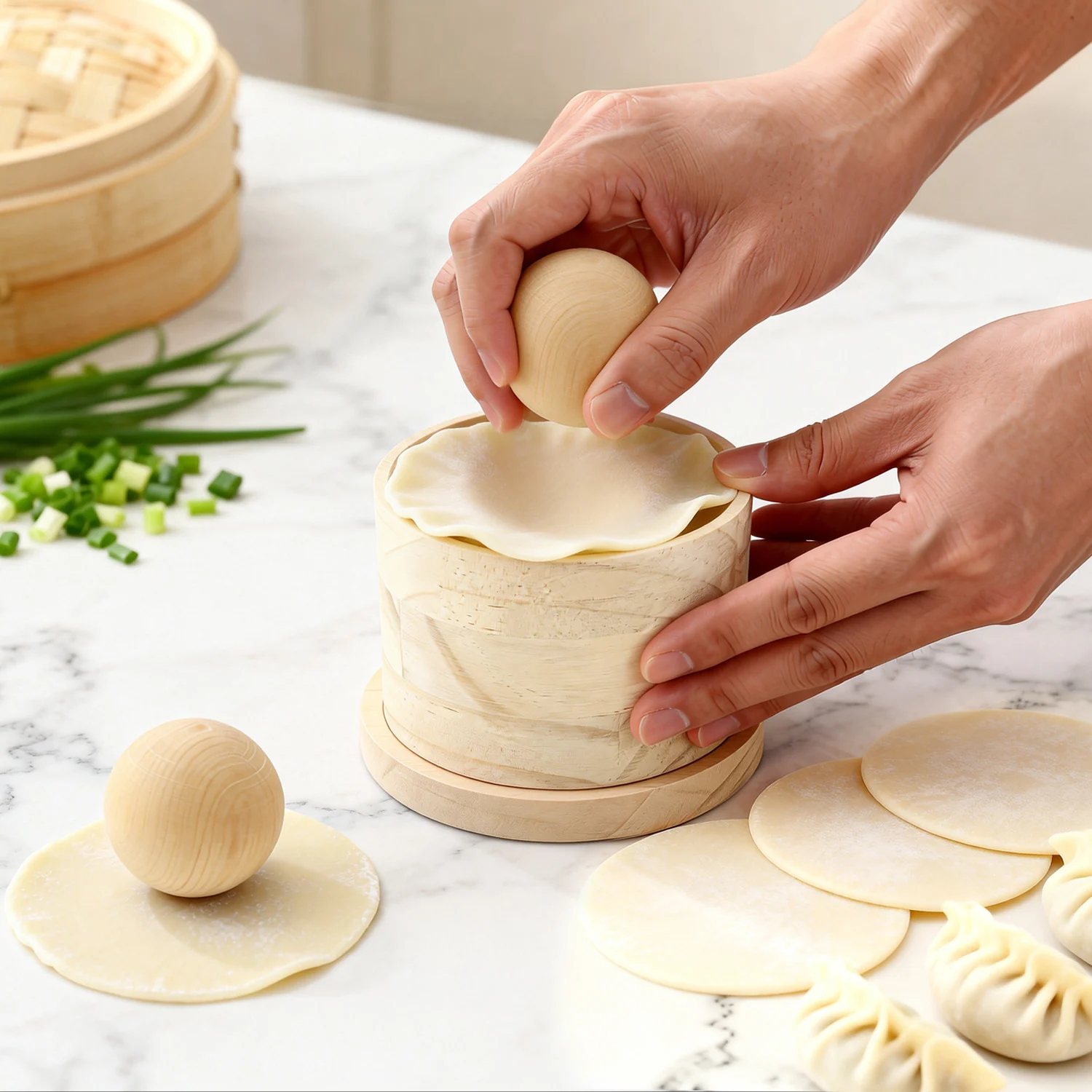 Wood Dumpling Maker…