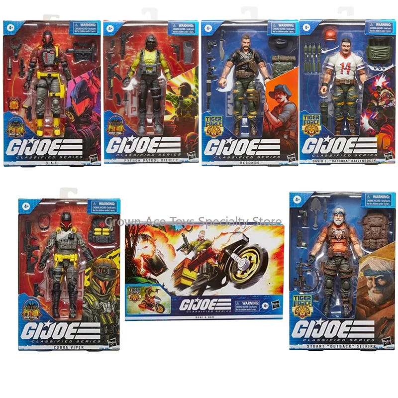 Hasbro G.I. Joe Classified Outback Tiger Force Bazooka Recondo Python Patrol Cobra Viper Officer Duke RAM Cycle B.A.T. Toys Gift