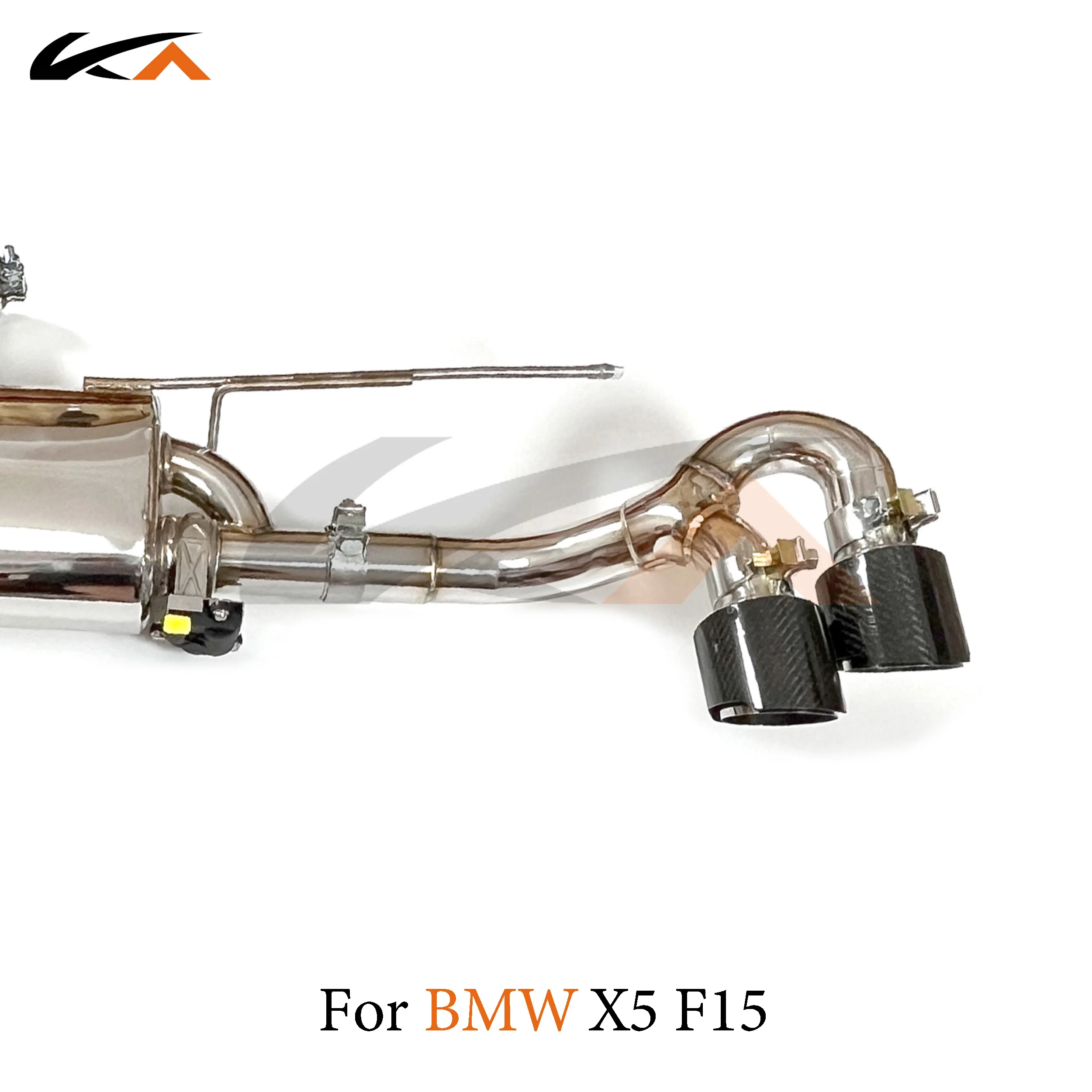 KA Tuning exhaust system stainless end parts for BMW X5 F15 3.0T performance parts with muffler valve car accessories