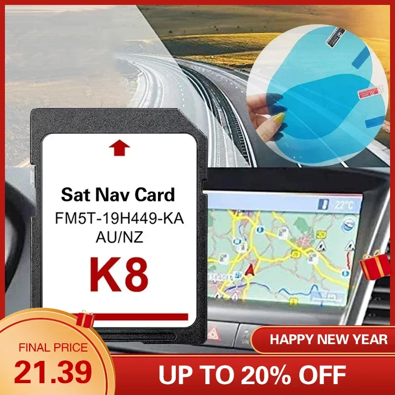 

Sat Navi 2022 for Ford K8 Sync2 FM5T-19H449-KA AU NZ Maps Navigation for Ford Falcon Focus Mondeo SD Card GPS Memory Card