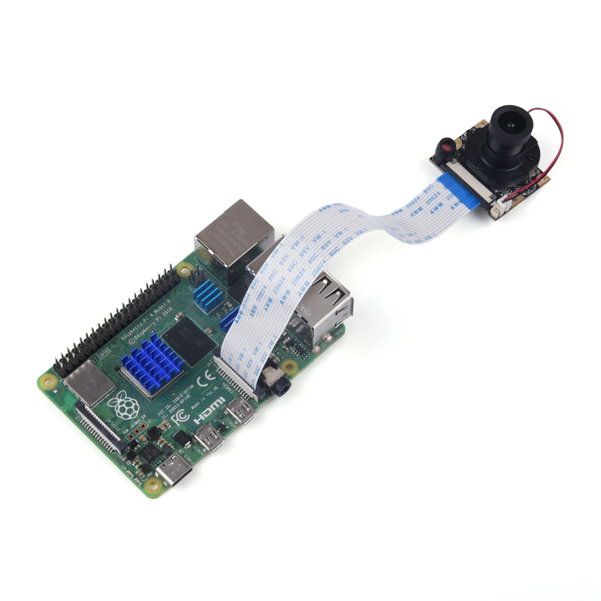 Кабель для камеры Raspberry Pi 15/30/50/100/200 см, Гибкий плоский кабель FFC FPC для Raspberry Pi 5B 4B 3B + 2 Zero, 5 шт.